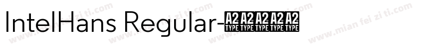 IntelHans Regular字体转换